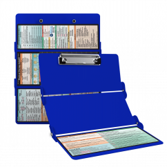 WhiteCoat Clipboard® Trifold - Blue Physical Therapy Edition